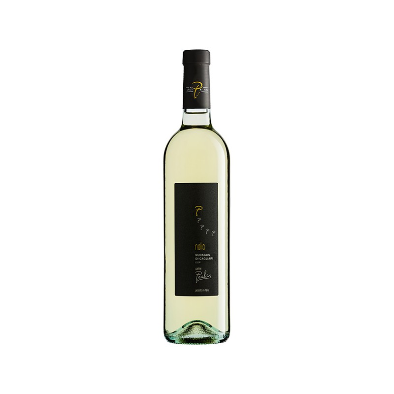 White wine bottle Nelio Nuragus di Cagliari DOC