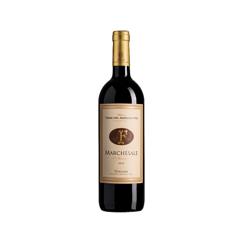 Red wine bottle Marchesale IGT Toscana Rosso Syrah Riserva