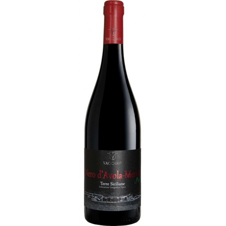Organic red wine bottle BIO Nero d'Avola and Merlot Terre Siciliane IGT