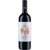 Red wine bottle Barbera d'Alba DOC