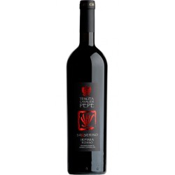 Red wine bottle Sanserino Irpinia Rosso DOC