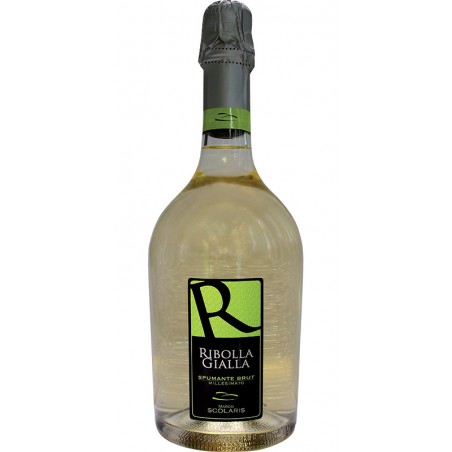 Sparkling wine bottle Ribolla Gialla Spumante Brut