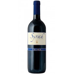 Red wine bottle Syrah IGT from Tuscany