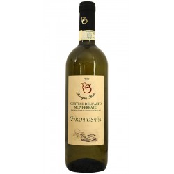 White wine bottle Cortese Alto Monferrato proposta from Piemonte
