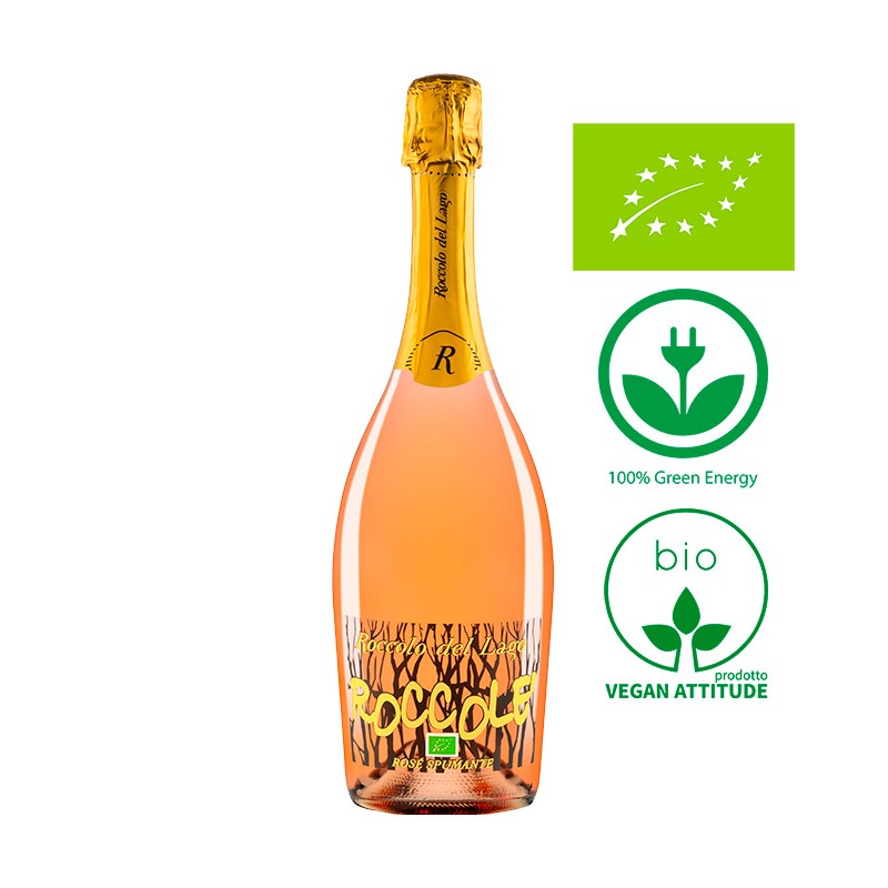 Rosé Spumante Brut 100% BIO - Vegan sparkling wine bottle
