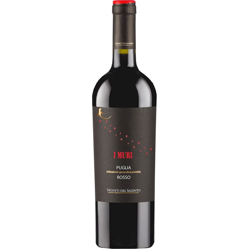 Italian red wine from Apulia I Muri Rosso Puglia IGP