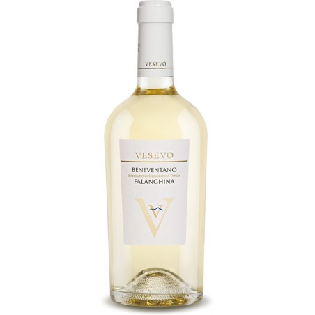 Vesevo Falanghina Beneventano IGT white wine bottle from Campania in Italy