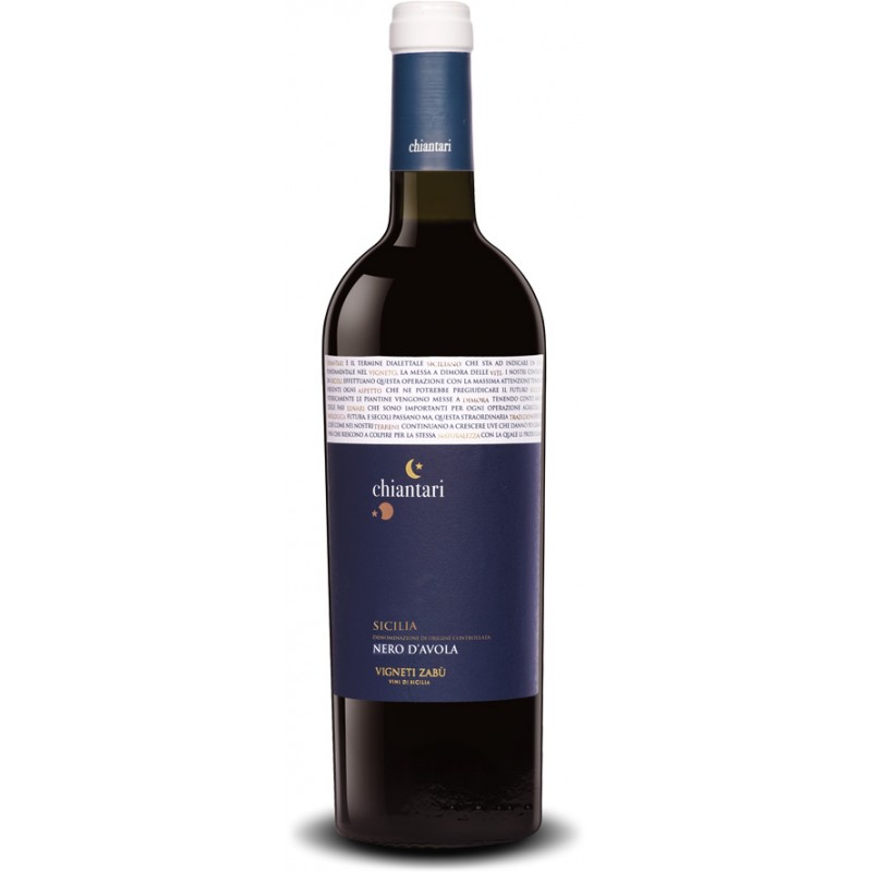 Italian red wine from the sicily Chiantari - Nero D’Avola Sicilia DOP bottle