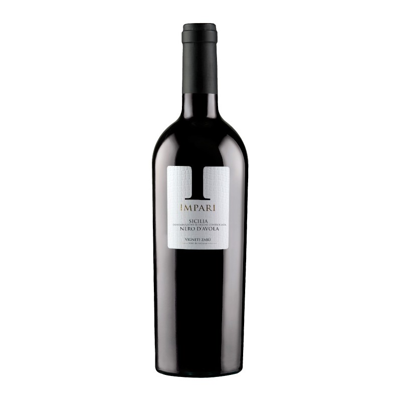 Red wine from the sicily bottle Impari - Nero d'Avola Sicilia DOP