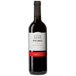 Italian red wine from abruzzo Primo - Sangiovese - Merlot Puglia IGT bottle