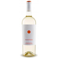 Italian white wine from abruzzo Fantini Chardonnay Terre di Chieti IGT bottle