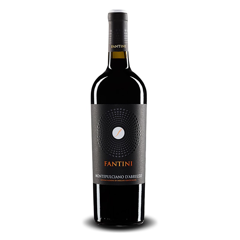 Italian red wine from abruzzo Fantini - Montepulciano D’Abruzzo DOC bottle