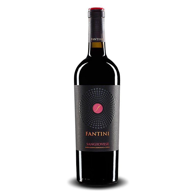 Italian red wine from abruzzo Fantini - Sangiovese Terre di Chieti IGT bottle
