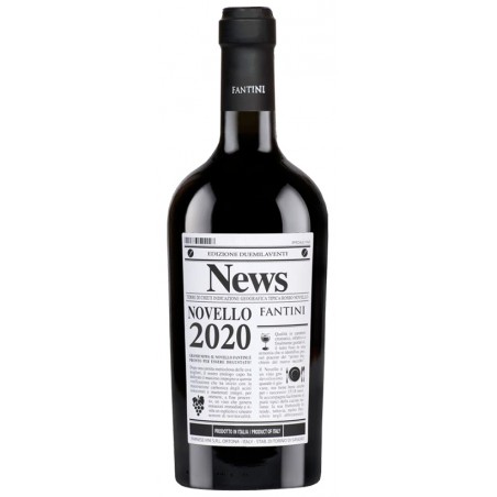 Italian red wine from abruzzo Fantini - News bottle
