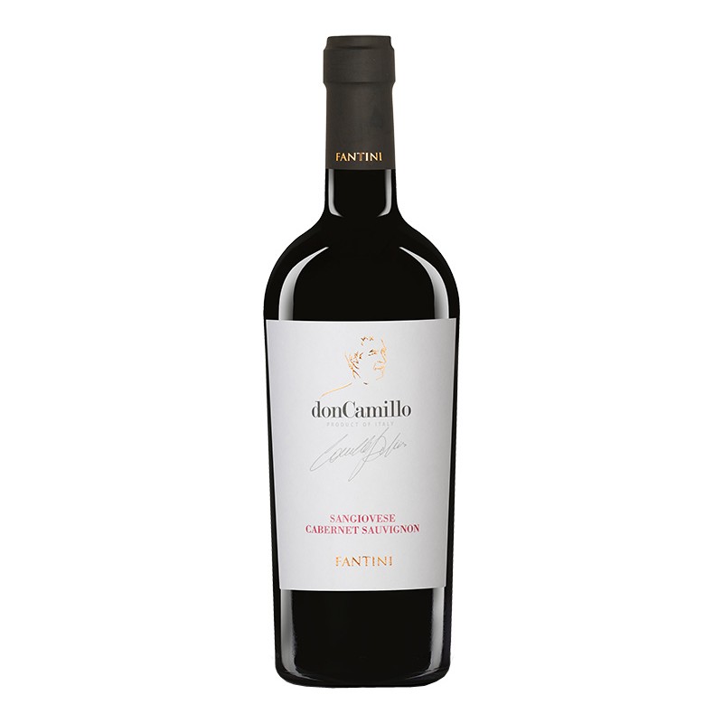 Italian red wine Don Camillo - Sangiovese Cabernet Sauvignon Terre di Chieti IGT bottle