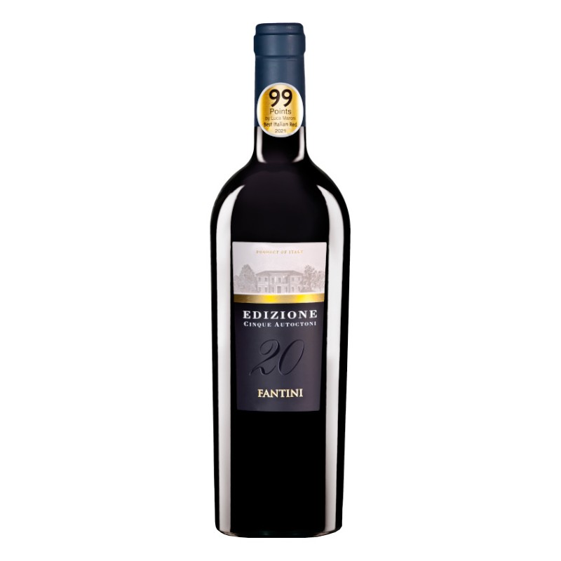 Italian red wine Edizione Cinque Autoctoni 20 bottle