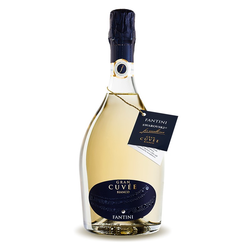 Italian sparkling wine Fantini Gran Cuvée - Bianco Swarovski bottle