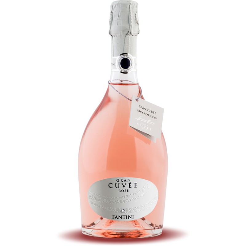 Italian sparkling rose wine Fantini Gran Cuvée - Rosé Swarovski bottle
