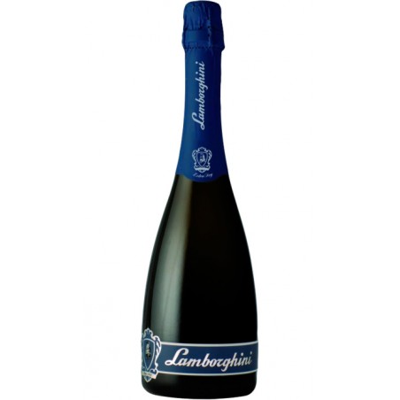 Lamborghini Extra Dry Prosecco DOC sparkling wine bottle