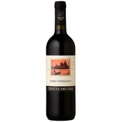 Italian red wine Rosso veneziano IGT Veneto Orientale BIO bottle