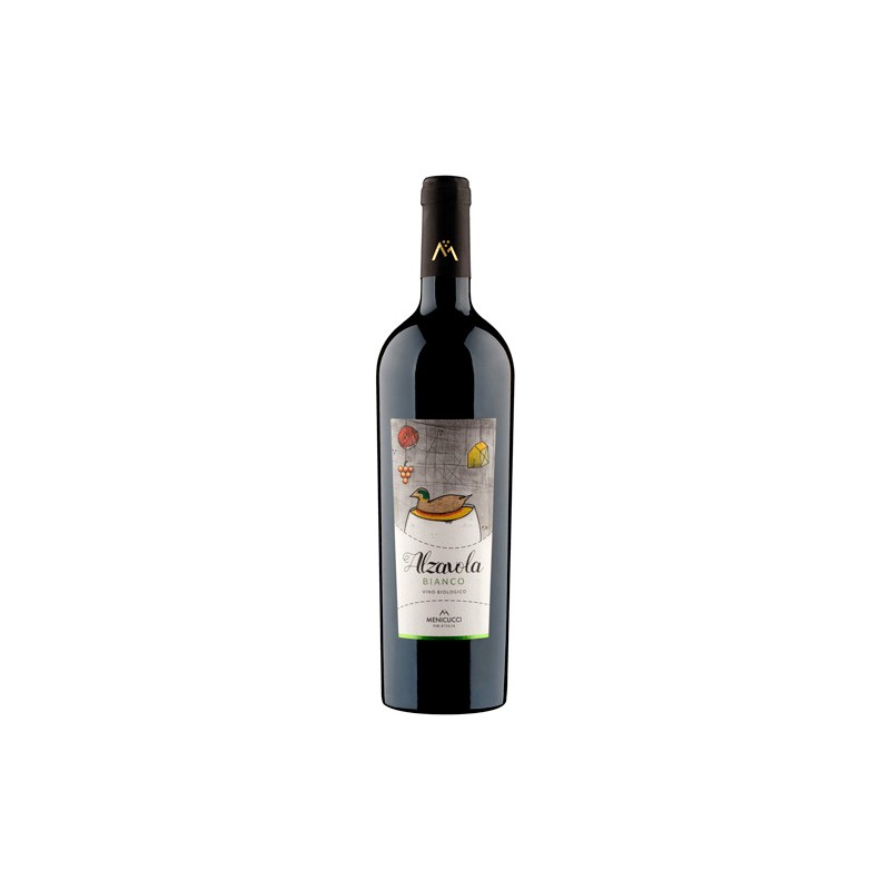 Organic white wine ALZAVOLA BIANCO in 75cl bottle