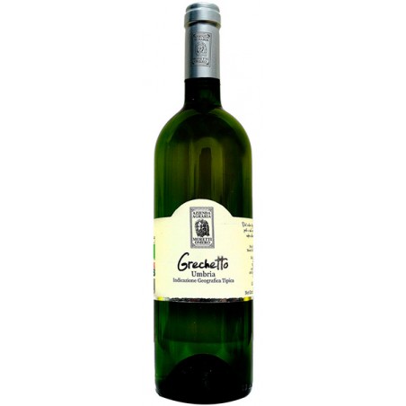 Italian organic white wine Grechetto IGT Umbria 75cl bottle