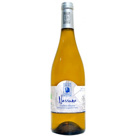 Italian organic white wine Nessuno IGT Umbria 75cl bottle