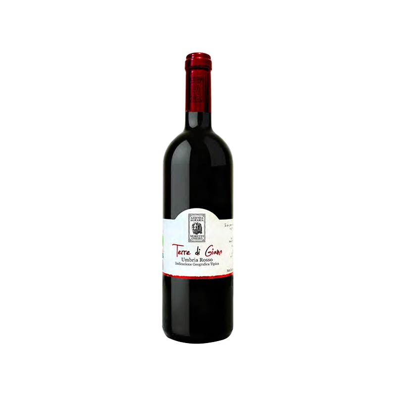 Italian organic red wine Terre di Giano IGT Umbria vegan certified 75cl bottle