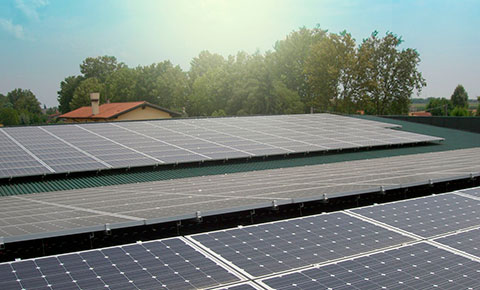 solar panels in cellar